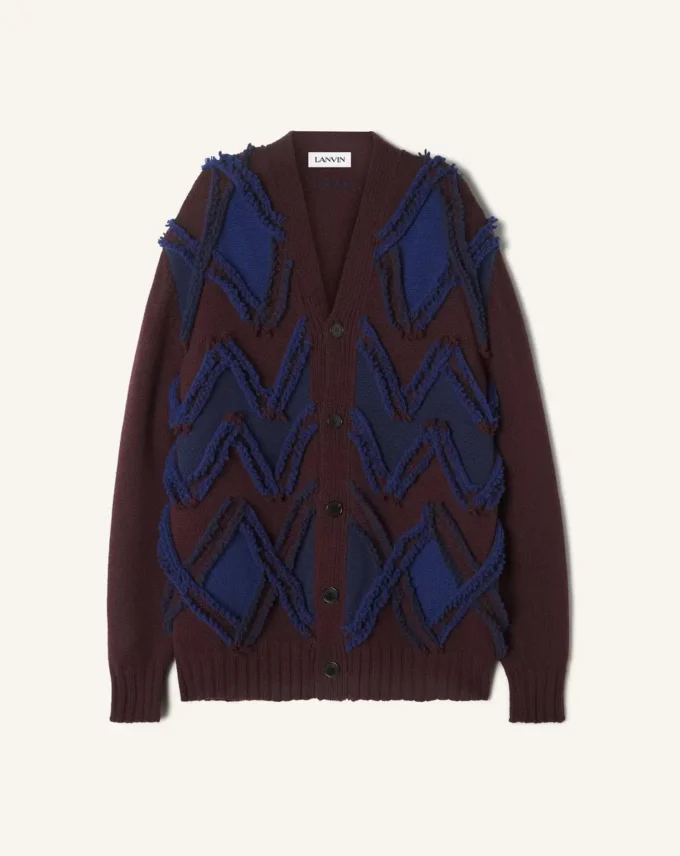 Cardigan oversize en jacquard