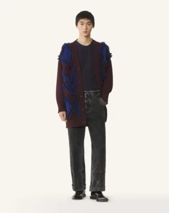 Cardigan oversize en jacquard