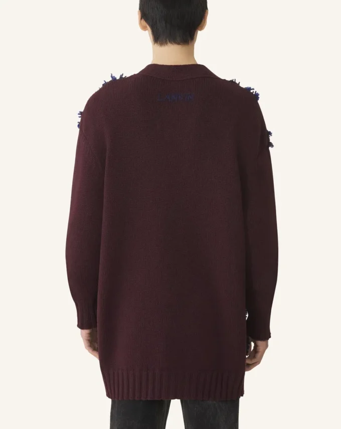 Cardigan oversize en jacquard