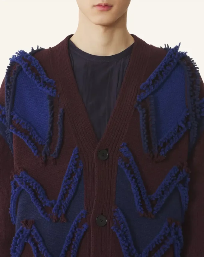 Cardigan oversize en jacquard