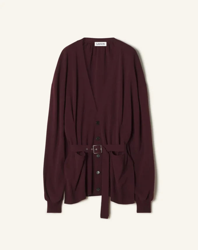 Cardigan oversize en laine et cachemire