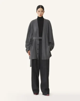 Cardigan oversize en laine et cachemire