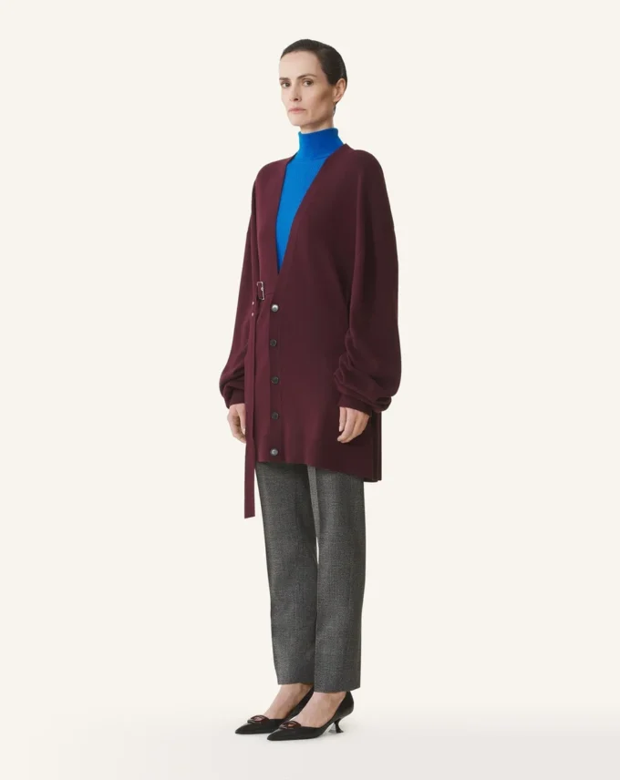 Cardigan oversize en laine et cachemire