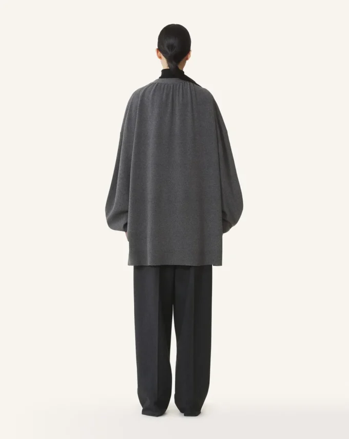 Cardigan oversize en laine et cachemire