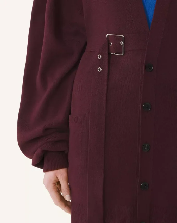 Cardigan oversize en laine et cachemire