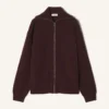 Cardigan zippé en cachemire