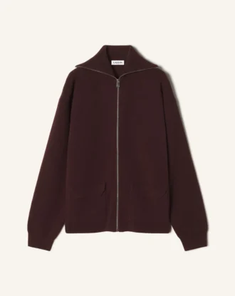 Cardigan zippé en cachemire
