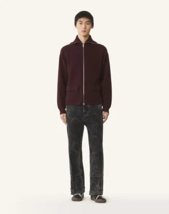Cardigan zippé en cachemire