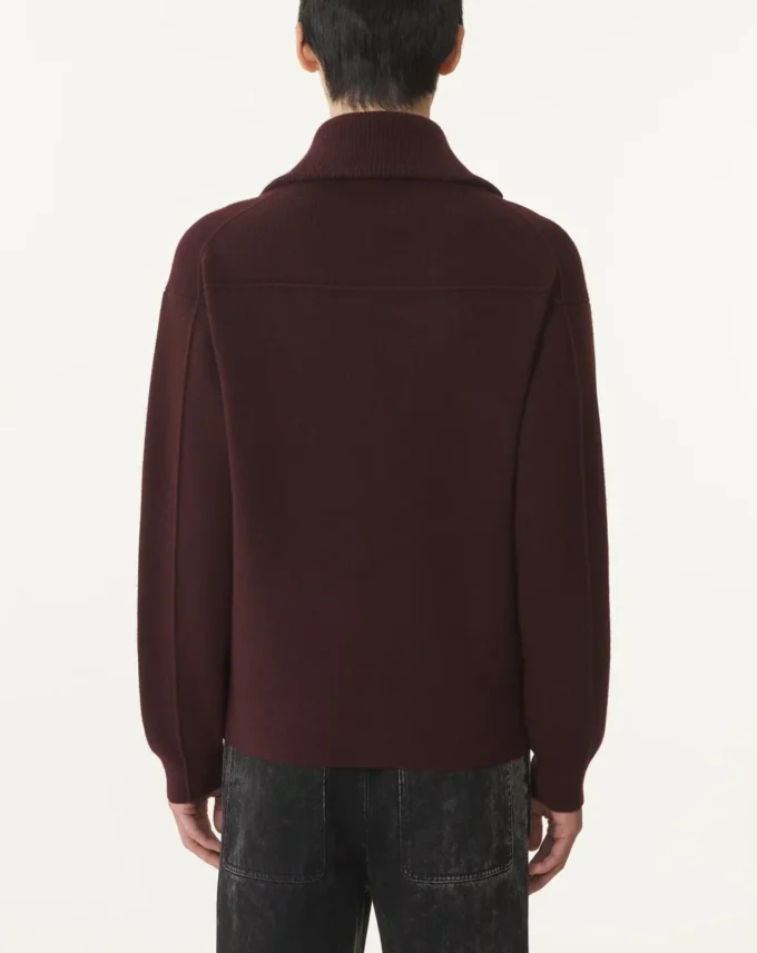 Cardigan zippé en cachemire