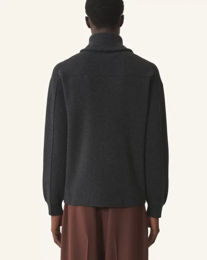 Cardigan zippé en cachemire