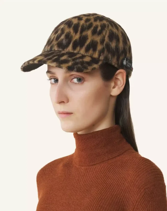 Casquette imprimé léopard