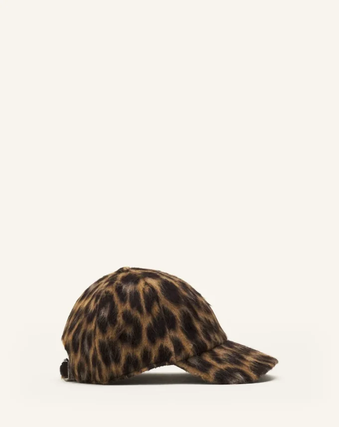 Casquette imprimé léopard