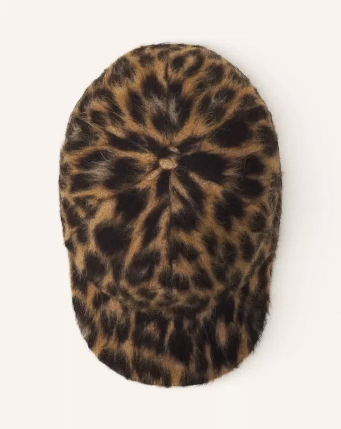 Casquette imprimé léopard