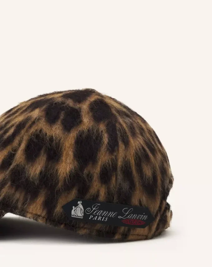 Casquette imprimé léopard