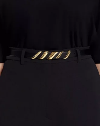 Ceinture en cuir Mélodie Ribbon