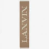 Écharpe en laine à franges signature Lanvin
