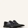 Chaussures brogues Oxford en cuir brillant