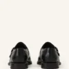 Chaussures Monk en cuir brillant