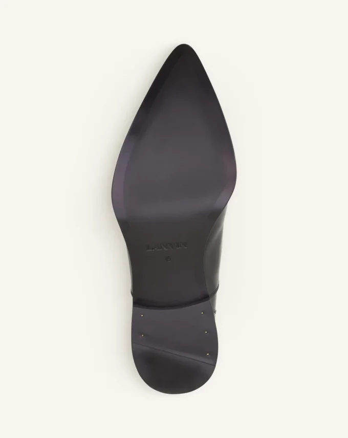 Chaussures Monk en cuir brillant