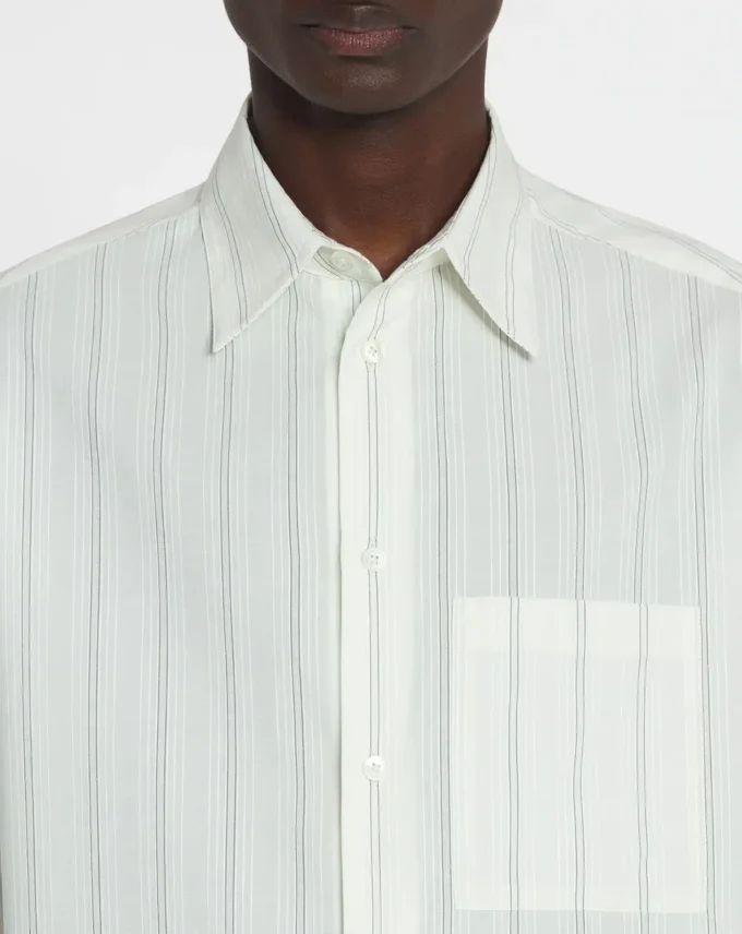 Chemise droite en coton