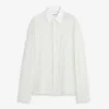 Chemise en voile de coton avec découpes