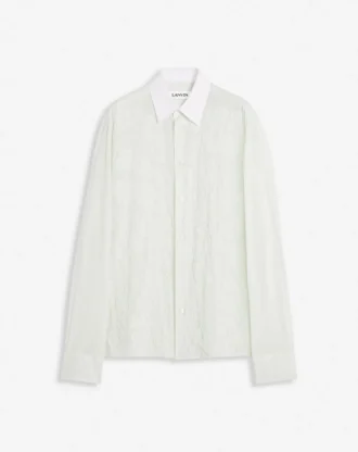 Chemise en voile de coton avec découpes