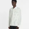 Chemise en voile de coton avec découpes