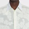 Chemise en voile de coton avec découpes