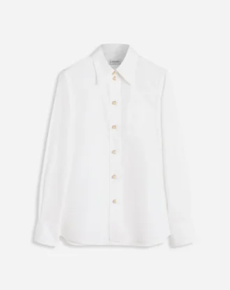 Chemise à manches longues en popeline
