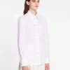 Chemise à manches longues en popeline