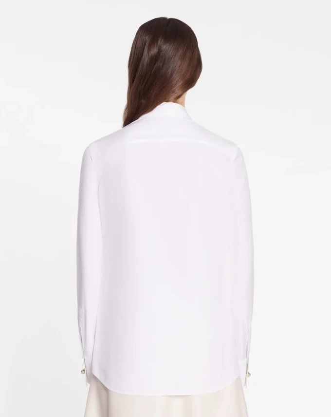 Chemise à manches longues en popeline