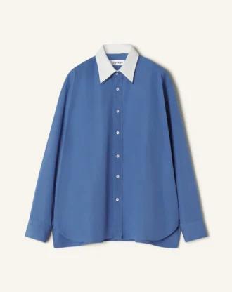 Chemise oversize en popeline de coton