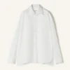 Chemise oversize en popeline de coton