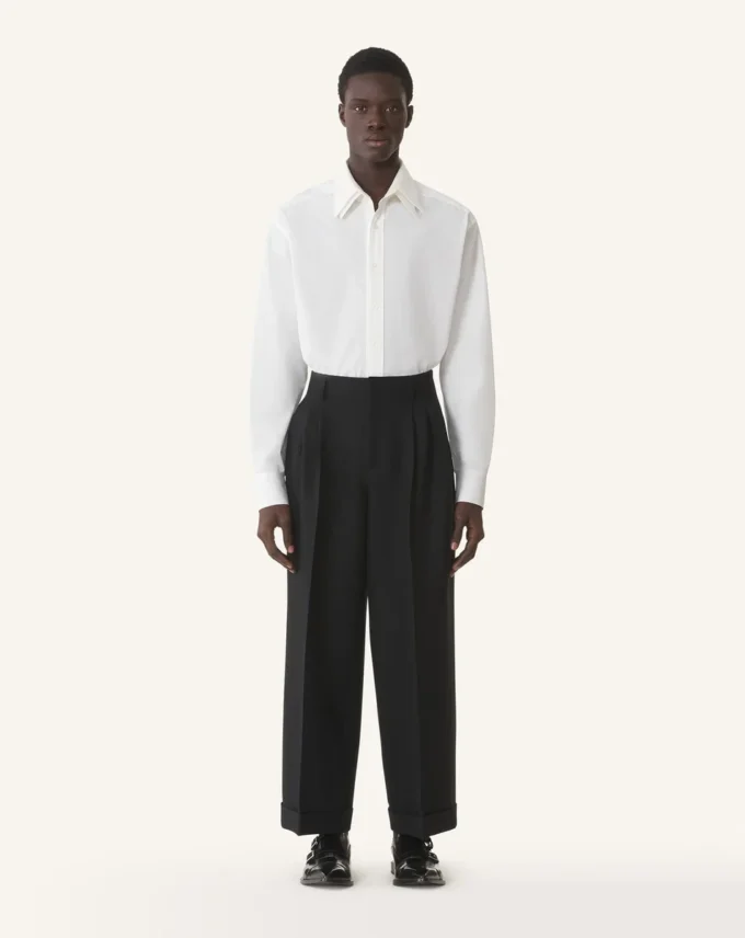 Chemise oversize en popeline de coton
