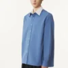 Chemise oversize en popeline de coton