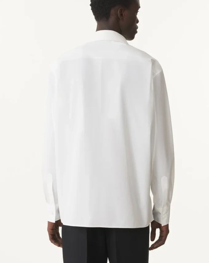 Chemise oversize en popeline de coton