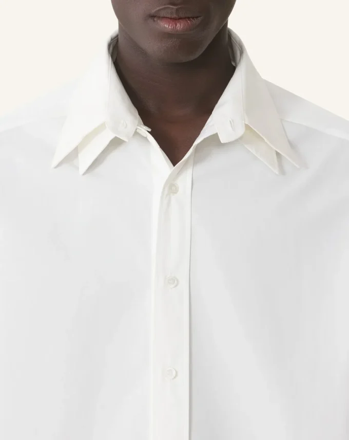 Chemise oversize en popeline de coton