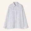 Chemise oversize en popeline de coton rayée
