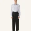 Chemise oversize en popeline de coton rayée