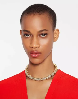 Collier ras-du-cou Melodie en strass