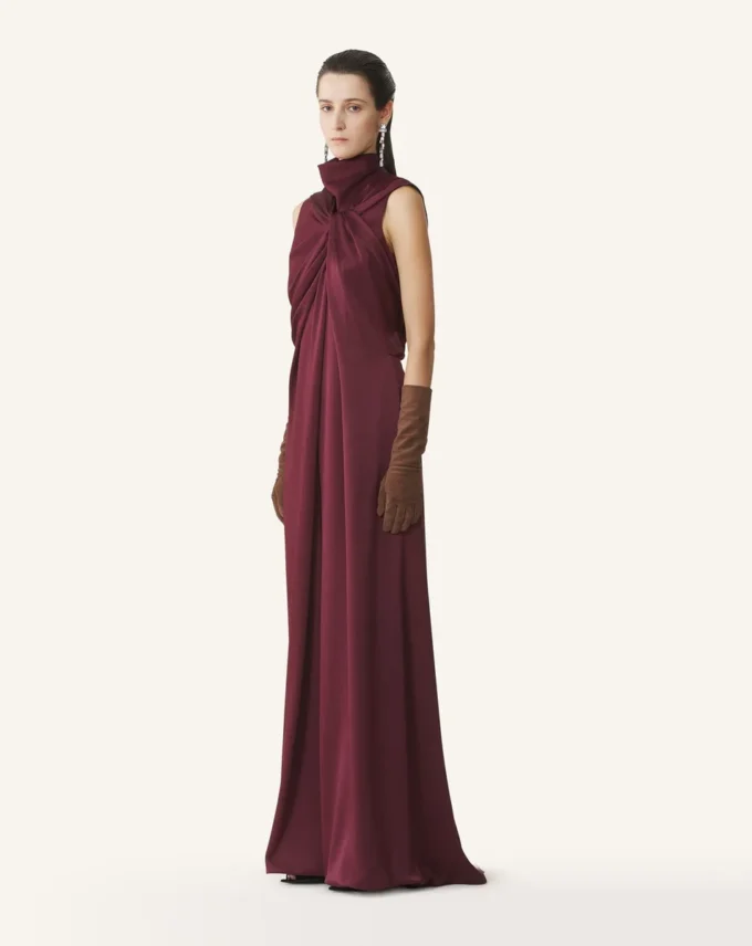 Combinaison longue en satin