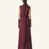 Combinaison longue en satin