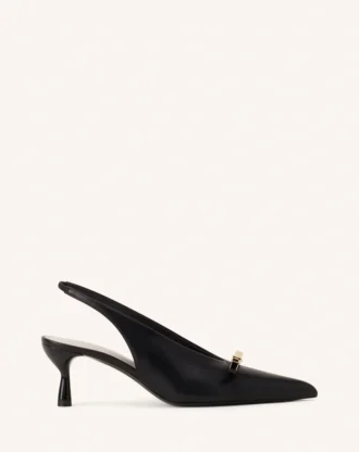 Escarpins à bride arrière Lanvin en cuir