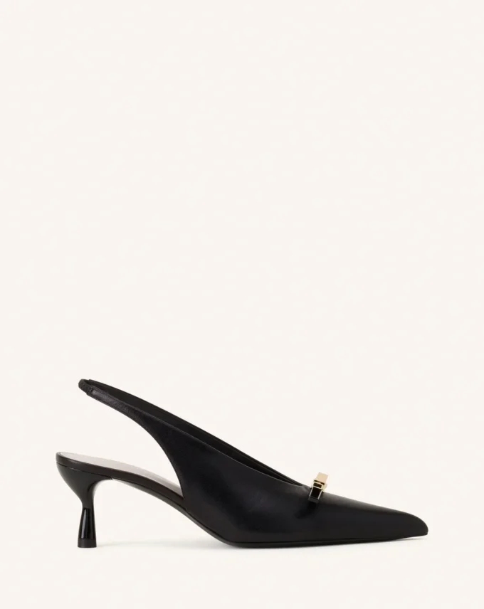 Escarpins à bride arrière Lanvin en cuir