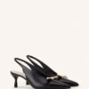 Escarpins à bride arrière Lanvin en cuir