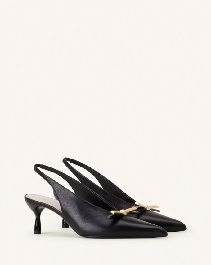 Escarpins à bride arrière Lanvin en cuir