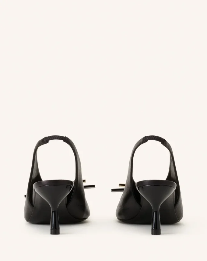 Escarpins à bride arrière Lanvin en cuir