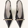 Escarpins à bride arrière Lanvin en cuir