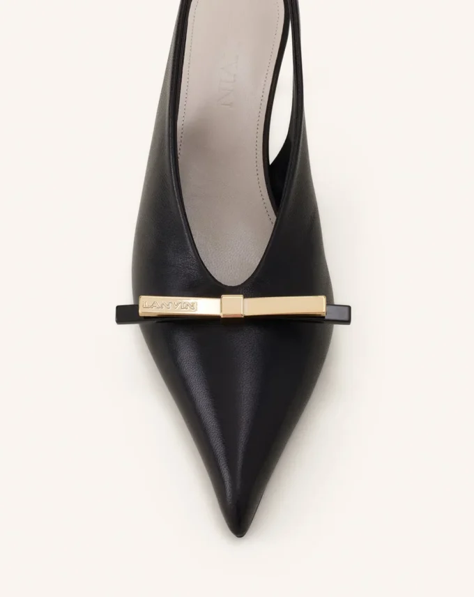 Escarpins à bride arrière Lanvin en cuir