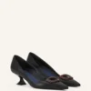 Escarpins en cuir Midnight Step avec boucle